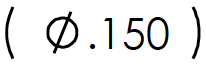 Example of a Reference Dimension feature recognized by 1factory