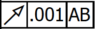 Example of a Runout feature recognized by 1factory